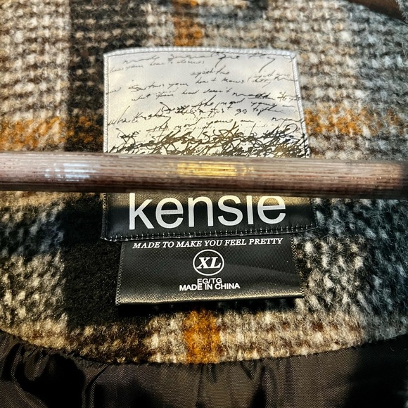 Kensie Checkered Wool Blend Jacket - Picture 4 of 6
